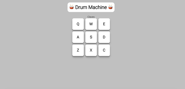 React Drum Machine Thumbnail.