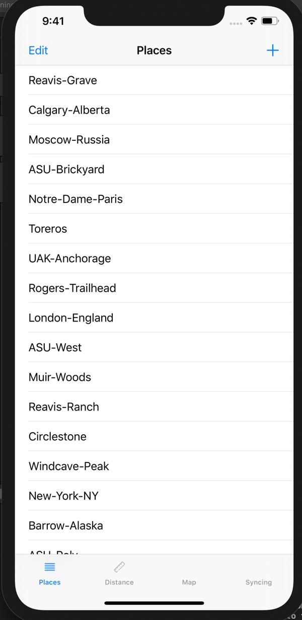 Places iOS App Thumbnail.